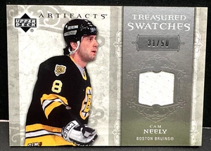 Cam Neely 2006-07 UD Artifacts Treasured Swatches Silver Jersey # /50 Bruins HOF - Picture 1 of 2
