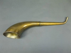 Brass Stethoscope Ear Trumpet Hearing Pipe Amplifier 14 3/16in Tube - Picture 1 of 12