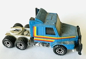Vintage 1985 MATCHBOX Lesney SCANIA T142 Blue Diecast Semi-Truck Cab! (Macau) - Picture 1 of 5