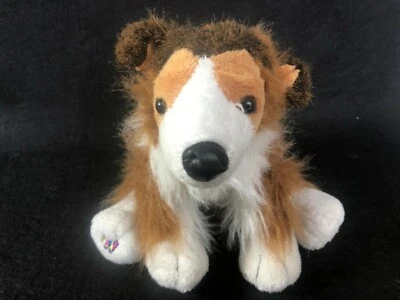 Ganz Webkinz HM149 Collie Dog plush Puppy stuffed animal Retired No code - Image 1 of 4