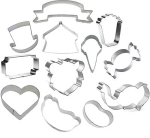 12 Piece Circus Carnival Cookie Cutter Set Metal Metal - Picture 1 of 14