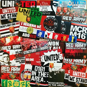 100 x United Ultra Style Stickers inspired by Manchester Man Utd Poster Utd Cap - Picture 1 of 6