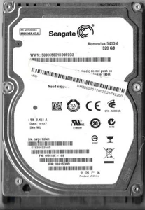 Seagate ST9320325AS 320GB Sata Hard Drive P/N: 9HH13E-188 F/W:0001SDM1 5VD WU - Picture 1 of 2