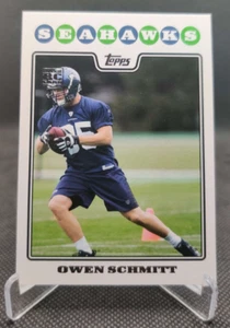 2008 Topps #390 Owen Schmitt RC Rookie Seattle Seahawks football card - Picture 1 of 2