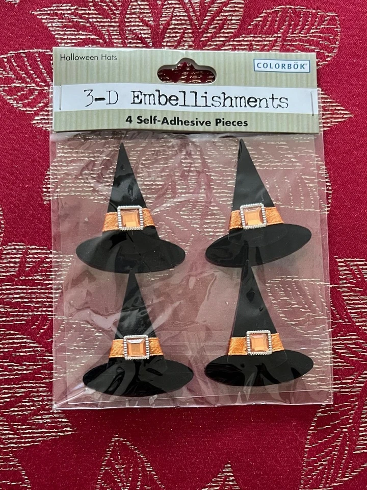 VERY RARE - VELVET WITCH HATS 3D STICKERS - Image 1 of 1