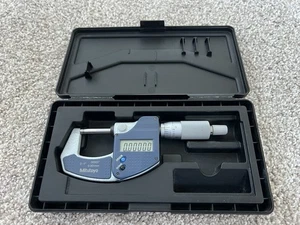 Genuine Mitutoyo Digital 0-25mm Micrometer 293-831-30 (EXCELLENT CONDITION) - Picture 1 of 12