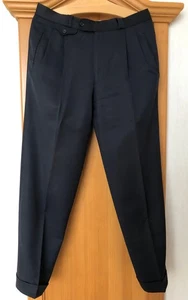 Brax Herren Hose Tangohose Gr. 24 reine Schurwolle, dunkelblau - Bild 1 von 10