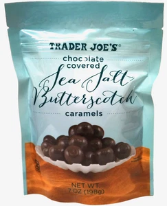 Neu Trader Joe's schokoladenüberzogenes Meersalz Butterscotch Karamellen je 7 Unzen - Bild 1 von 1