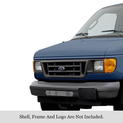 For Ford E-150 Econoline 92-07 Bumper Grille 1-Pc Chrome Polished 8x6 mm Foto 1 de 4