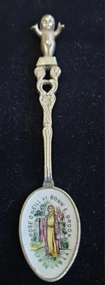 ВИНТАЖНАЯ ФИГУРКА КУКЛЫ KEWPIE ИЗ ЧИСТОГО СЕРЕБРА СУВЕНИРНАЯ ЛОЖКА ОТ ROSE ONEIL - Изображение 1 из 4