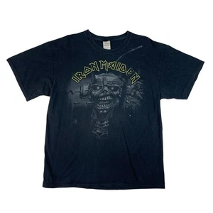 Vintage Iron Maiden Band Graphic Tee Black Large - Picture 1 of 4