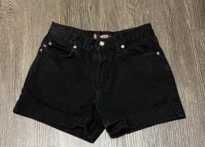 BONGO Jeans Vintage 90er schwarz High Waist Shorts Damen Größe 3 - Bild 1 von 7