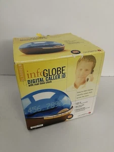 Olympia Discovery Infoglobe Orologio ID Chiamante Digitale Blu Messaggi Galleggianti (NOS) - Foto 1 di 7