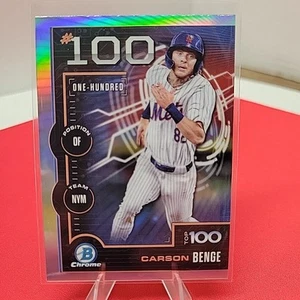 2025 Bowman Scouts Top 100 Prospect Carson Benge New York Mets #BTP-100 - Picture 1 of 2