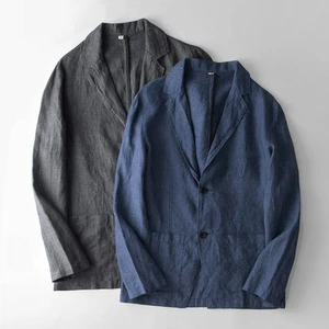 Herren Leinen Blazer Jacke Leicht Atmungsaktiv Sommer Smart Freizeit - Bild 1 von 7