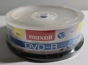 Maxwell DVD-R Writeable CD, 16x Recordable Disc (Spindle Pack of 15) 120 Min - Bild 1 von 9