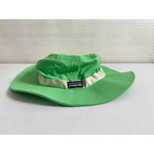 Patogonia Kids Bucket Hat Green Girls M Gorpcore Outdoor Camping Granola Girl - Picture 1 of 9