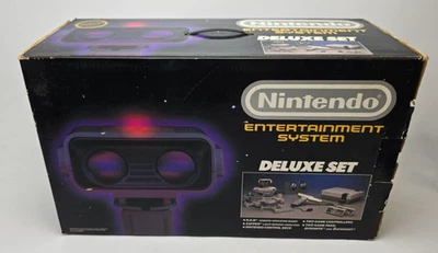 Sistema de Entretenimiento Nintendo NES Deluxe Set ROB Robot Caja Solo - VACÍO Interior Foto 1 de 4