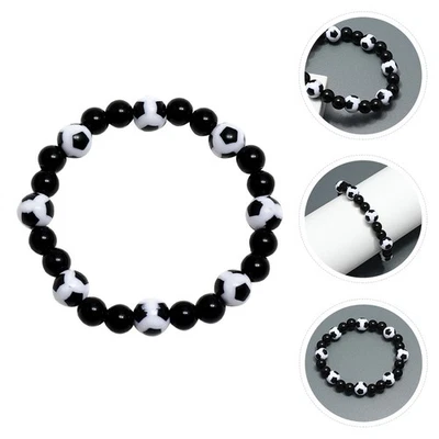 Fußballform Perlen Armband Mann Armband Geschenk Mode Kleidung Zubehör - Bild 1 von 4