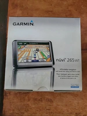 GARMIN Nuvi 265WT GPS Nav System Global Positioning System w/ Accessories In Box - Image 1 of 4