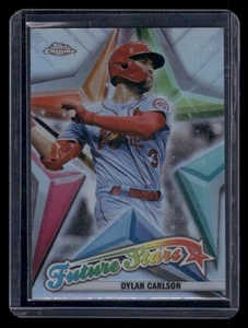 2022 Topps Chrome #FS-4 Dylan Carlson Future Stars Cardinals de San Luis - Imagen 1 de 2