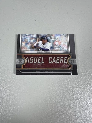 2023 Topps Museum Collection Miguel Cabrera 1/1 BAT NAMEPLATE - Image 1 of 2