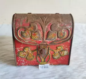 1920s Vintage Blumenmuster Kunst Dralle Parfüm Werbe Clutch Form Dose Box TI866 - Bild 1 von 7