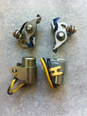 Vintage Suzuki Ignition Tune Up Kit Points & Condenser GT250, T250, T350, T500 - Image 1 of 2