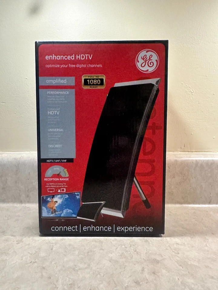 GE 34700 Enhanced HDTV Amplified Indoor Antenna