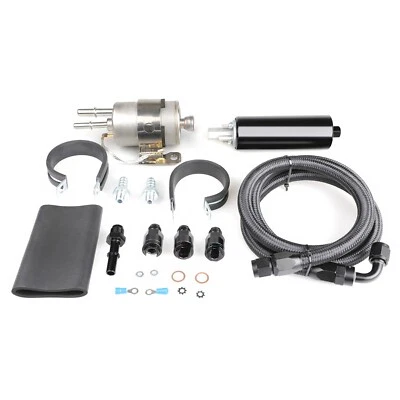 Walbro TI 255LPH Inline LS Swap High Pressure EFI Fuel Pump w/Install Kit GSL392 - Image 1 of 4