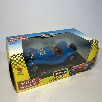 Burago Bugatti Type 55 1932 Blue 1:24 Scale Boxed - Image 1 of 4