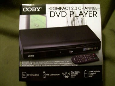 Coby Compact 2.0 Channel DVD Player with Remote NIB, Brand New!!! - Image 1 of 4