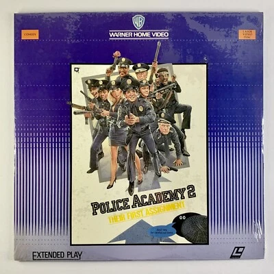 Sealed! POLICE ACADEMY 2 1985 First Release Laserdisc Not Vhs Warner New Foto 1 de 4
