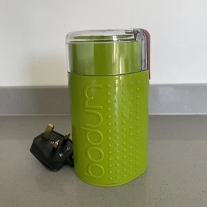 bodum bistro electric coffee grinder in green excellent condition - Picture 1 of 6
