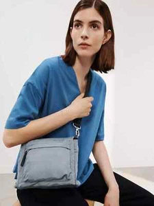 Kin Triple Compartment Cross Body Handbag Black OR Grey John Lewis RRP £39.00 - Picture 1 of 12