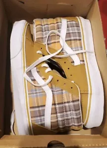 Vans SK8-HI SCHUHE VN000BW7BYA kariert Holz Drossel hoch Größe 7,5 Herren 9 Damen - Bild 1 von 10