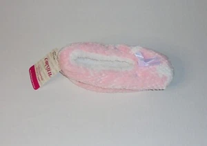 Carnival Ladies Super Soft Sherpa Gripper Slippers Light Pink White One Size NEW - Picture 1 of 5