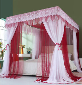 2022 newly listed summer canopy for bed mosquito net with tubes valances 2 PLY