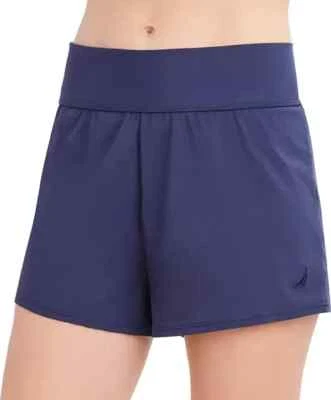 Nautica Women's L LARGE Standard Knit Swim Short Swimsuit Bottom DEEP SEA 8LNN74 - Image 1 of 4