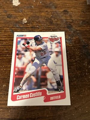 1990 Fleer #371 Carmen Castillo Baseball Card - Image 1 of 2