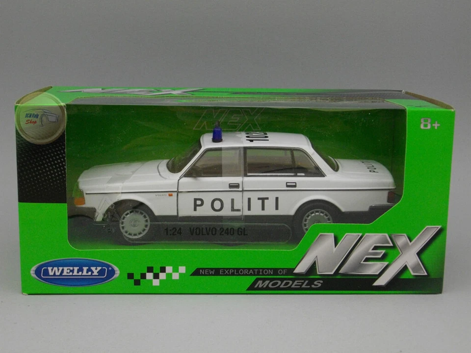 Volvo 240 GL "Denmark Police" - Welly 1:24 - WE24102DP - Immagine 1 di 1