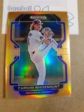 2022 Prizm Draft Picks Carson Whisenhunt Neon Orange #25/50 RC S.F. Giants PDP66