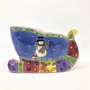 The Sweet Shoppe SANGO Centro de Navidad Trineo Trineo Muñeco de Nieve Sue Cremallera - Imagen 1 de 12