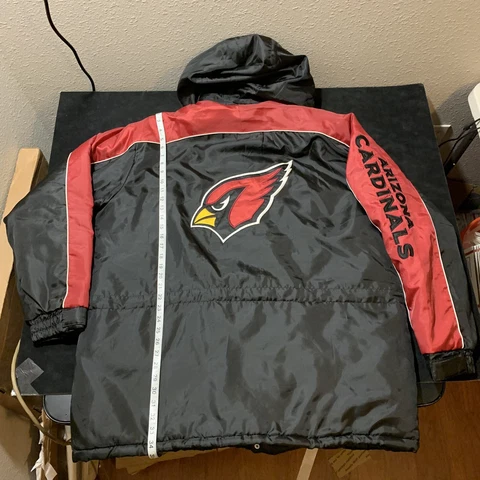 Vintage Cardinals NFL Starter Player Authentic Sideline Puffer Jacket Football Cover