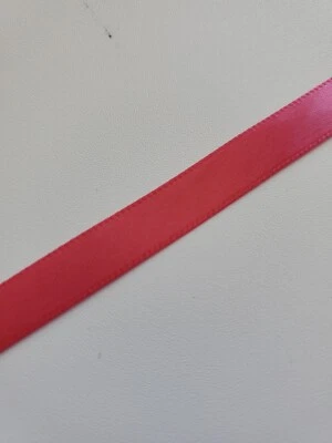 Single Face Satin Ribbon 100% Polyester, 3/8 " 25Yards/ Roll- pink Rose - Image 1 of 4