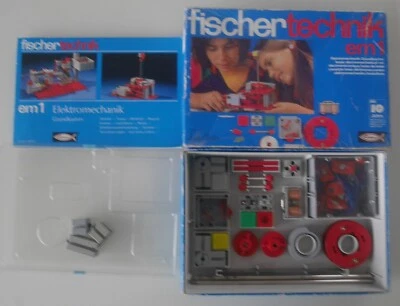 Top: Fischertechnik Electromechanics Basic Set EM1! Complete + Extras - Image 1 of 4
