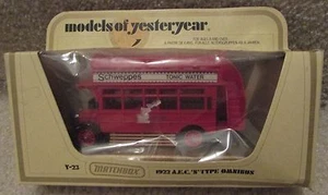 Matchbox Lesney Models of Yesteryear Y-23 1922 A.E.C."S" Type Omnibus Orig Box - Picture 1 of 1