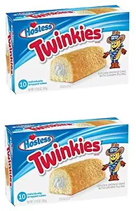Hostess Twinkies | scatola 13,58 once | 10 pezzi | confezione da 2 (20 Twinkies totali) - Foto 1 di 6