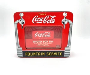 Vintage Coca-Cola Photo Box Tin - Fountain Service Collector’s Coke Storage Tin - Picture 1 of 5