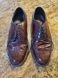 Florsheim Imperial Wing Tips Braun Vintage Schuh Herren Größe 7 1/2 E - Bild 1 von 6